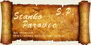Stanko Parović vizit kartica